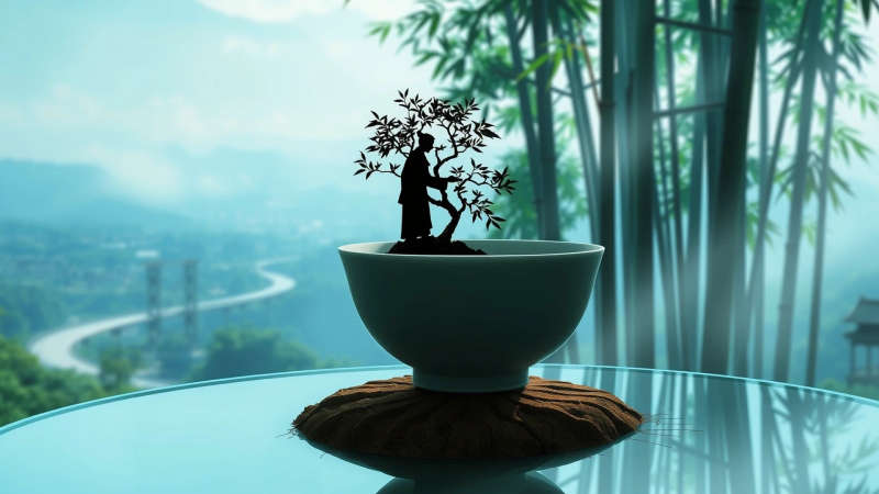 Armonía ancestral y moderna en perfecta quietud