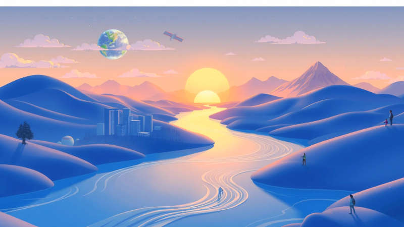Armonía serena entre naturaleza y humanidad