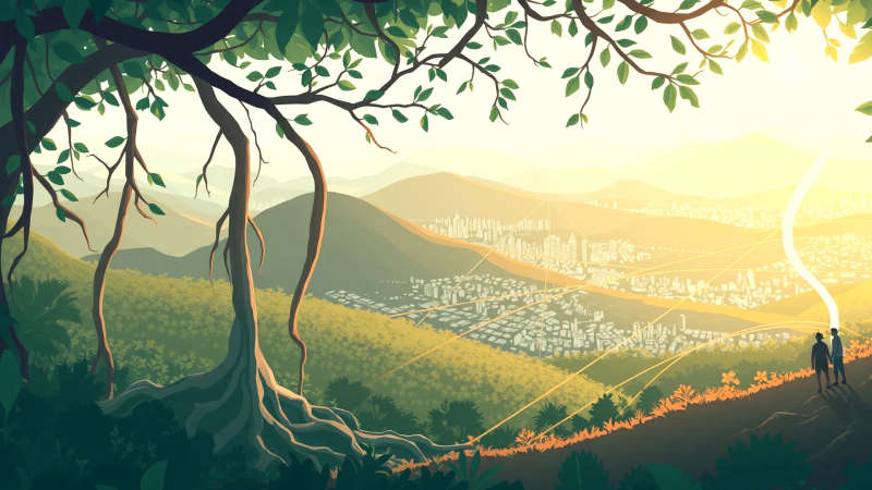Naturaleza y tecnología se unen armoniosamente