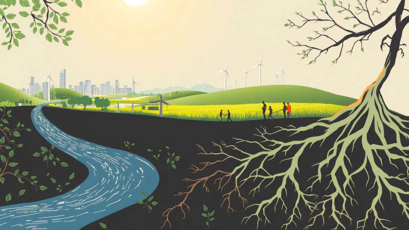 Armonía sostenible entre naturaleza y progreso