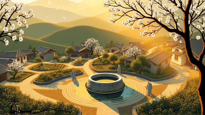 Paz y armonía en un pueblo sereno