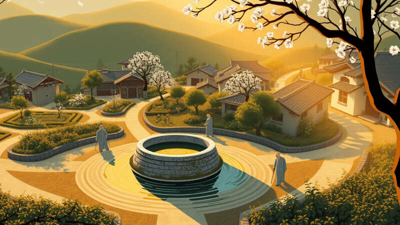 Paz y armonía en un pueblo sereno
