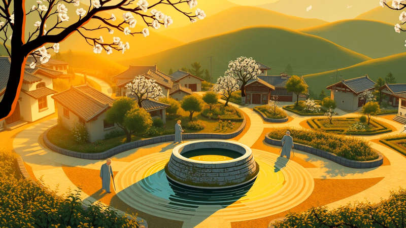 Paz y armonía en un pueblo sereno