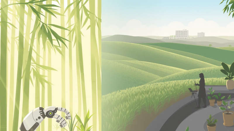 Tecnología y naturaleza en armonía florecen
