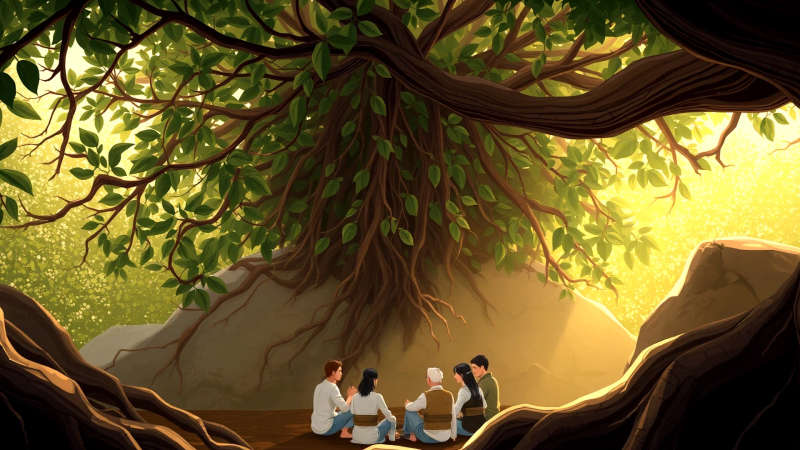 Armonía natural y humana en quietud