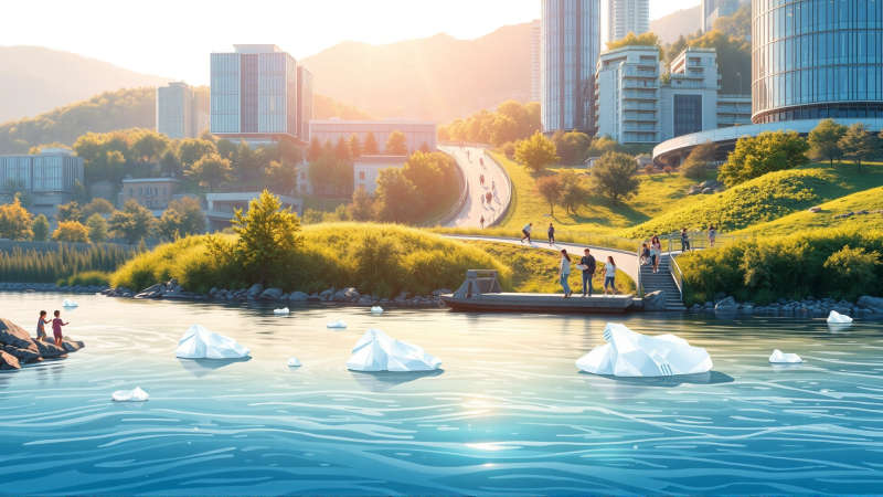 Armonía urbana y natural en perfecta unión