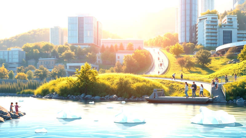 Armonía urbana y natural en perfecta unión