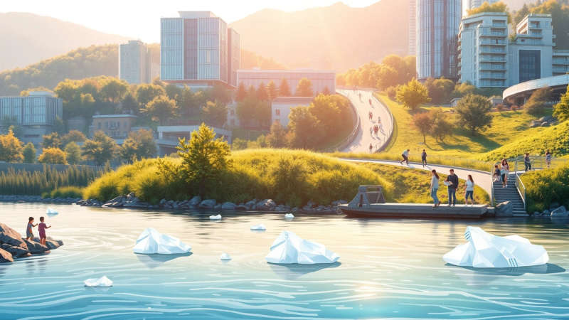 Armonía urbana y natural en perfecta unión